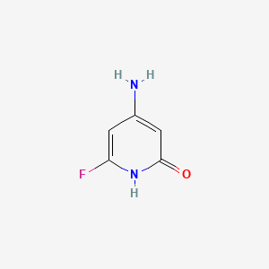 molecular formula C5H5FN2O B562444 4-Amino-6-fluoropyridin-2(1H)-one CAS No. 105252-99-1