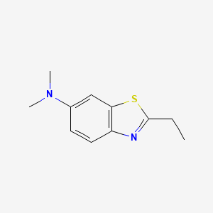 molecular formula C11H14N2S B562448 2-Ethyl-N,N-dimethyl-1,3-benzothiazol-6-amine CAS No. 104037-03-8