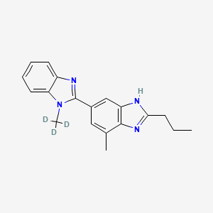 molecular formula C19H20N4 B562452 2-n-Propyl-4-methyl-6-(1-methylbenzimidazol-2-yl)-benzimidazole-d3 CAS No. 1185154-60-2