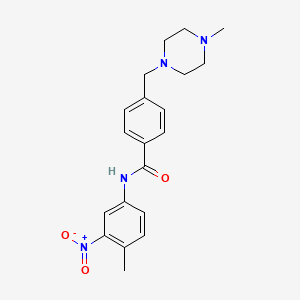 molecular formula C20H24N4O3 B562453 N-(4-Methyl-3-nitrophenyl)-4-(4-methylpiperazinomethyl)benzamide CAS No. 581076-60-0