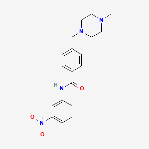 N-(4-methyl-3-nitrophenyl)-4-[(4-methylpiperazin-1-yl)methyl]benzamide