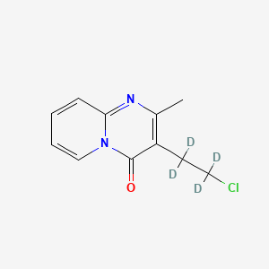 molecular formula C11H11ClN2O B562464 3-(2-Chloroethyl-d4)-2-methyl-4H-pyrido[1,2-a]pyrimidin-4-one CAS No. 1189465-23-3