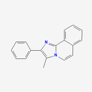 molecular formula C18H14N2 B5624673 3-Methyl-2-phenylimidazo(2,1-a)isoquinoline CAS No. 61001-08-9