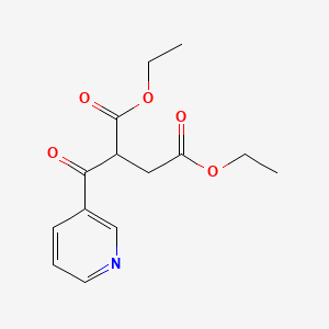 molecular formula C14H17NO5 B562469 Diethyl 2-(pyridine-3-carbonyl)butanedioate CAS No. 54109-95-4