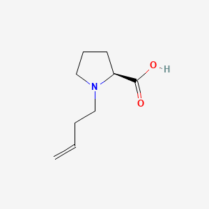 molecular formula C9H15NO2 B562470 (S)-1-(But-3-en-1-yl)pyrrolidine-2-carboxylic acid CAS No. 107326-39-6