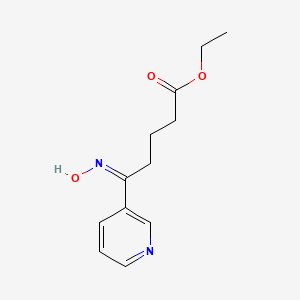 5-Hydroxyimino-5-(3-pyridyl)-pentanoic acid ethyl ester