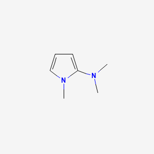 molecular formula C7H12N2 B562474 1H-Pyrrol-2-amine, N,N,1-trimethyl- CAS No. 107902-41-0