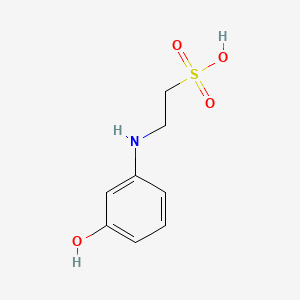 2-(3-Hydroxyphenylamino)ethanesulfonic acid