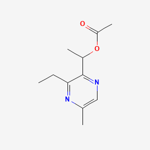 molecular formula C11H16N2O2 B562482 2-(1-Acetoxyethyl)-3-ethyl-5-methylpyrazine CAS No. 1076198-72-5