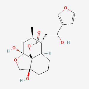molecular formula C20H26O7 B562484 Teugnaphalodin CAS No. 101416-45-9