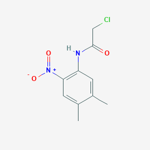 molecular formula C10H11ClN2O3 B056249 2-chloro-N-(4,5-dimethyl-2-nitrophenyl)acetamide CAS No. 114741-31-0