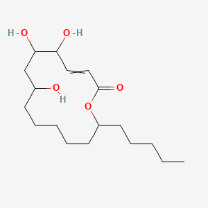 molecular formula C18H32O5 B562500 5,6,8-Trihydroxy-14-pentyl-1-oxacyclotetradec-3-EN-2-one CAS No. 877061-66-0