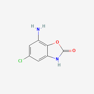molecular formula C7H5ClN2O2 B562504 7-Amino-5-chloro-2(3H)-benzoxazolone CAS No. 889884-60-0