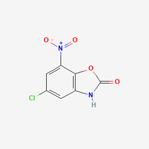 molecular formula C7H3ClN2O4 B562505 5-Chloro-7-nitro-2,3-dihydro-1,3-benzoxazol-2-one CAS No. 811810-67-0