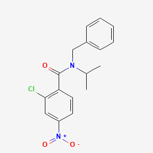 molecular formula C17H17ClN2O3 B5625123 N-benzyl-2-chloro-N-isopropyl-4-nitrobenzamide 