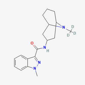 molecular formula C18H24N4O B562514 Granisetron-d3 CAS No. 1224925-64-7