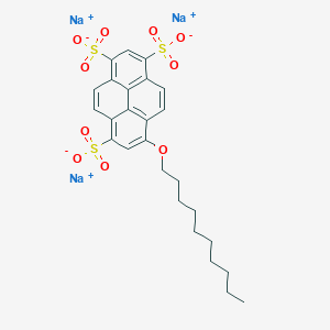 B562516 8-Decyloxypyrene-1,3,6-trisulfonic acid trisodium salt CAS No. 110995-88-5