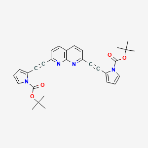2,7-Bis-(1-tert-butoxycarbonylpyrrol-2-yl)ethynyl-1,8-naphthridine
