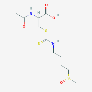 molecular formula C11H20N2O4S3 B562528 DL-Sulforaphane N-acetyl-L-cysteine CAS No. 334829-66-2