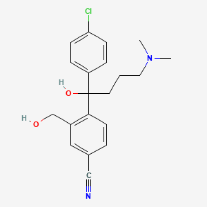 4-[4-(Dimethylamino)-1-(4'-chlorophenyl)-1-hydroxybutyl]-3-(hydroxymethyl)-benzonitrile