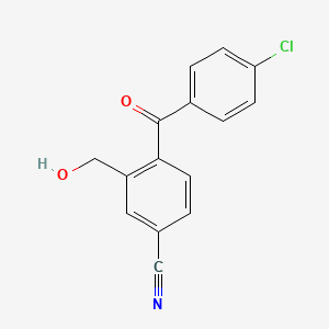 4-(4-Chlorobenzoyl)-3-(hydroxymethyl)benzonitrile