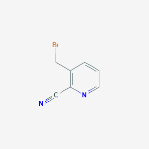 molecular formula C7H5BrN2 B056254 3-(Bromomethyl)pyridine-2-carbonitrile CAS No. 116986-13-1