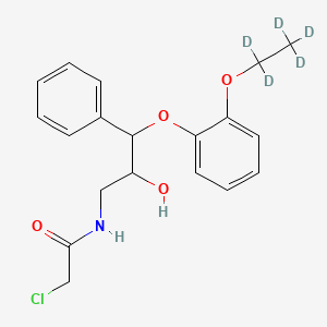 (2RS,3RS)-1-Chloroacetylamino-3-(2-ethoxy-d5-phenoxy)-2-hydroxy-3-phenylpropane