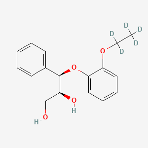 molecular formula C17H20O4 B562557 (2RS,3RS)-3-(2-Ethoxy-d5-phenoxy)-1,2-dihydroxy-3-phenylpropane CAS No. 1276340-65-8
