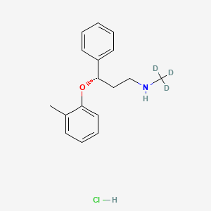 molecular formula C17H22ClNO B562559 ent Atomoxetine-d3, Hydrochloride CAS No. 1217703-95-1