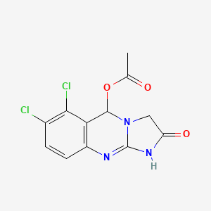 molecular formula C12H9Cl2N3O3 B562560 5-Acetoxy Anagrelide CAS No. 1076198-71-4