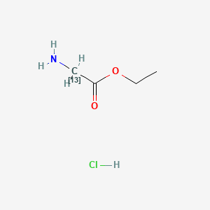molecular formula C4H10ClNO2 B562569 Glycine-2-13C Ethyl Ester Hydrochloride CAS No. 58420-91-0