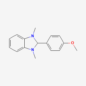 molecular formula C16H18N2O B5625728 2-(4-methoxyphenyl)-1,3-dimethyl-2H-benzimidazole CAS No. 54825-26-2