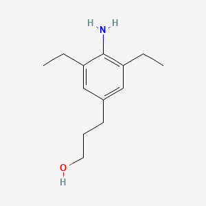 molecular formula C13H21NO B562574 3-(4-Amino-3,5-diethylphenyl)propan-1-OL CAS No. 1076198-78-1