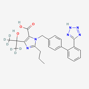 molecular formula C24H26N6O3 B562575 Olmesartan-d6 Acid CAS No. 1185144-74-4