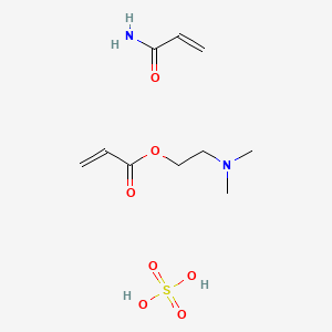 molecular formula C10H20N2O7S B562576 2-Propenoic acid, 2-(dimethylamino)ethyl ester, polymer with 2-propenamide, sulfate CAS No. 103777-67-9