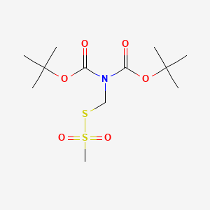 molecular formula C12H23NO6S2 B562578 [Bis(t-Boc)amino]methyl Methanethiosulfonate CAS No. 1190009-49-4