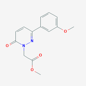 molecular formula C14H14N2O4 B5625816 methyl [3-(3-methoxyphenyl)-6-oxopyridazin-1(6H)-yl]acetate 