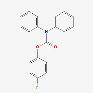 molecular formula C19H14ClNO2 B5625832 4-chlorophenyl diphenylcarbamate 