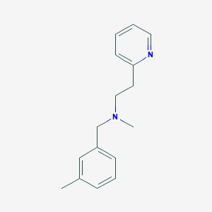 molecular formula C16H20N2 B5625858 METHYL[(3-METHYLPHENYL)METHYL][2-(PYRIDIN-2-YL)ETHYL]AMINE 