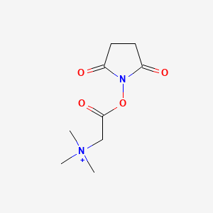 molecular formula C9H15BrN2O4 B562586 N,N,N-Trimethylglycine-N-Hydroxysuccinimide Ester, Bromide CAS No. 42014-55-1