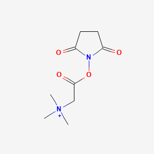 molecular formula C9H15BrN2O4 B562586 N,N,N-Trimethylglycine-N-hydroxysuccinimide ester bromide CAS No. 42014-55-1