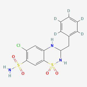 molecular formula C14H14ClN3O4S2 B562587 Benzylhydrochlorothiazide-d5 CAS No. 1185024-05-8