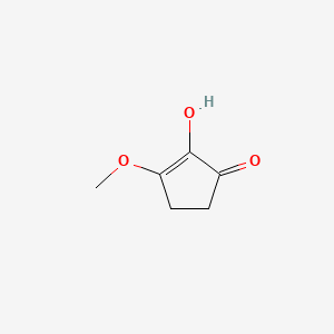 molecular formula C6H8O3 B562591 2-Hydroxy-3-methoxy-cyclopent-2-enone CAS No. 100191-44-4