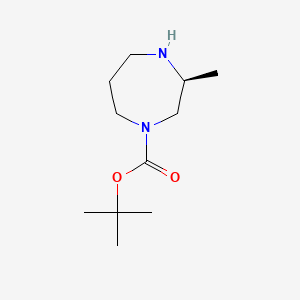 molecular formula C11H22N2O2 B562592 (S)-Tert-butyl 3-methyl-1,4-diazepane-1-carboxylate CAS No. 194032-32-1