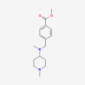 molecular formula C16H24N2O2 B5625973 Methyl 4-[[methyl-(1-methylpiperidin-4-yl)amino]methyl]benzoate 