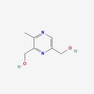 molecular formula C7H10N2O2 B562598 (3-Methylpyrazine-2,6-diyl)dimethanol CAS No. 104670-22-6
