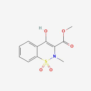 molecular formula C11H11NO5S B562604 Methyl 4-hydroxy-2-methyl-2H-1,2-benzothiazine-3-carboxylate 1,1-dioxide CAS No. 35511-15-0