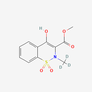 molecular formula C11H11NO5S B562607 Methyl-4-hydroxy-2-methyl-d3-2H-1,2-benzothiazine-3-carboxylate 1,1-Dioxide CAS No. 942047-62-3