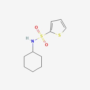 molecular formula C10H15NO2S2 B5626141 N-cyclohexylthiophene-2-sulfonamide 