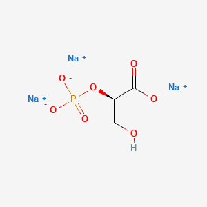 molecular formula C3H4Na3O7P B562615 D-(+)-2-Phosphoglyceric Acid Sodium Hydrate CAS No. 70195-25-4